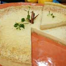 Tarta cremosa de arroz con leche