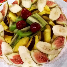 Tarta frutal con crema diplomata