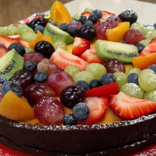 Tarta tropical multifruta