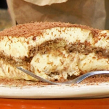 Tiramisú con vainillas caseras