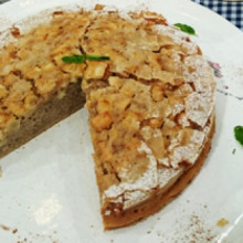 Torta de manzana y canela rápida