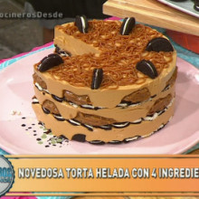 Torta helada de dulce de leche