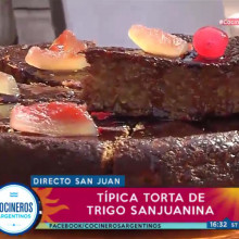 Tradicional torta sanjuanina de trigo